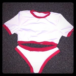 Two piece bathing suit